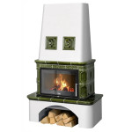 Kachlová kamna ABX Laponie exklusive, Zelená